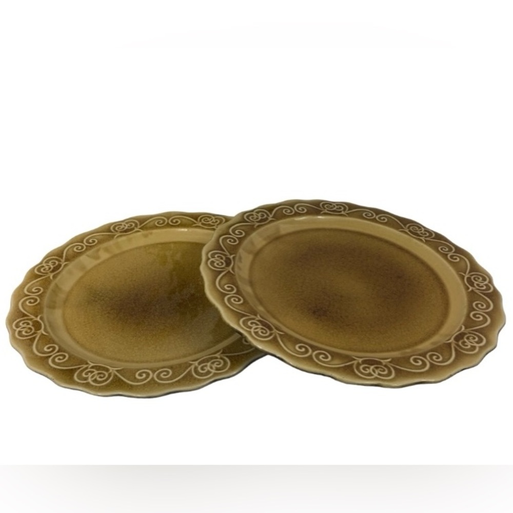 Pier ONE Set of 2 Pier 1 "Earthenware" 13" Serving Plate